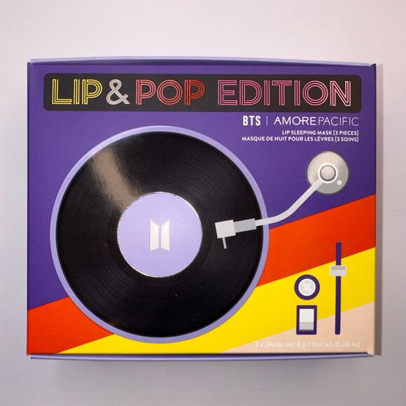 Laneige Lip Sleeping Mask Balm BTS Lip & Pop Edition 8g / .27 oz Butter Peach + - Picture 7 of 11